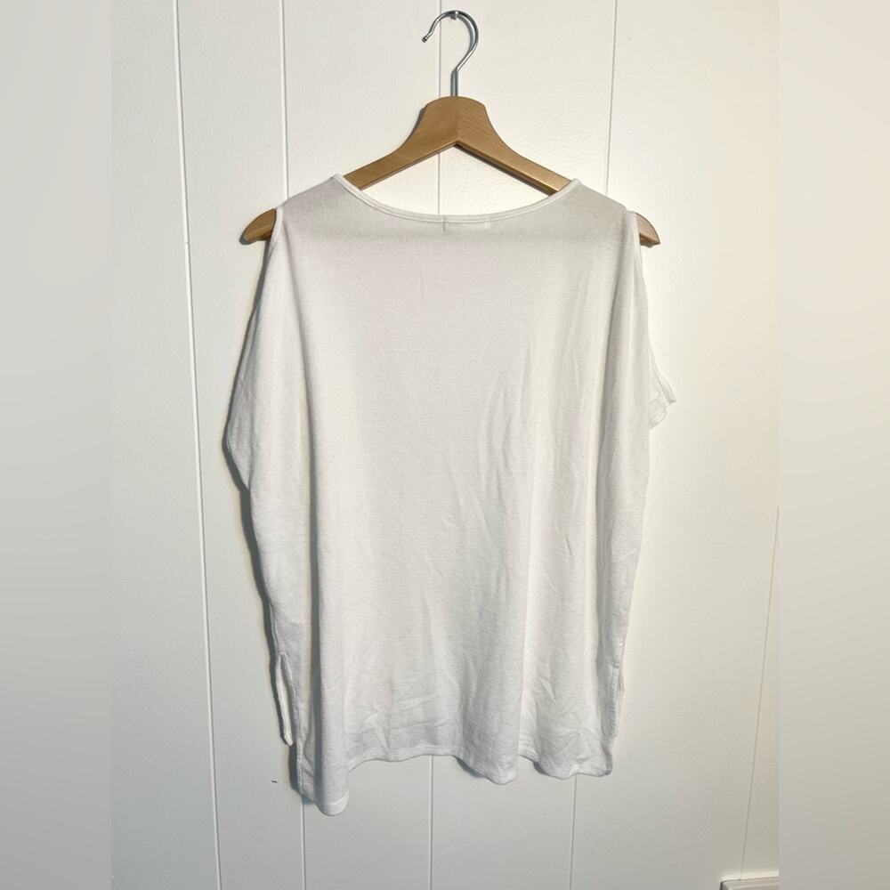 Rag & Bone Mia Knit top in white split sleeve summer knit - Picture 5 of 7